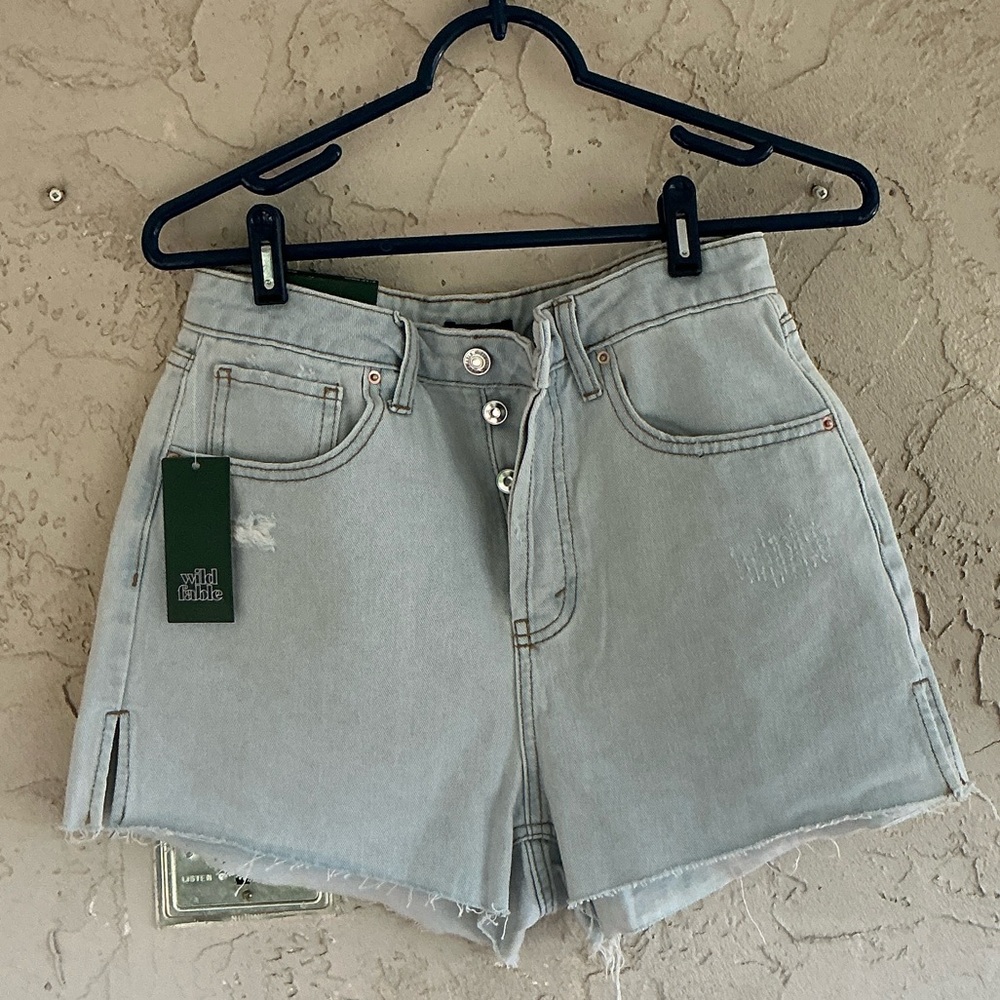 Wild Fable Women’s Cut-Off Distressed Denim High-Rise Jean Skorts Sz 6 NEW
